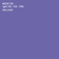 #6D67A9 - Deluge Color Image