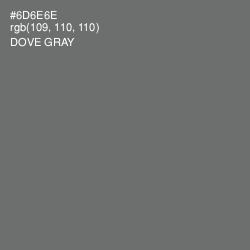 #6D6E6E - Dove Gray Color Image