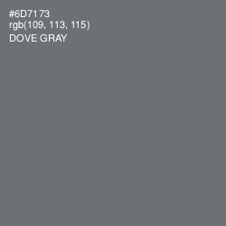 #6D7173 - Dove Gray Color Image