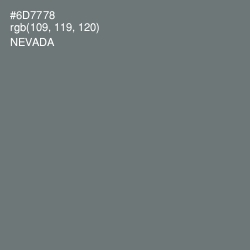 #6D7778 - Nevada Color Image