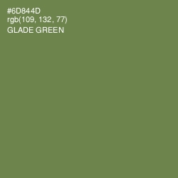 #6D844D - Glade Green Color Image