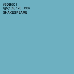 #6DB0C1 - Shakespeare Color Image