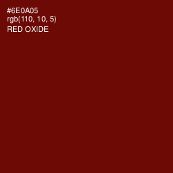 #6E0A05 - Red Oxide Color Image