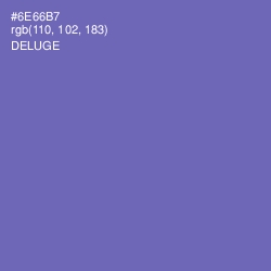 #6E66B7 - Deluge Color Image