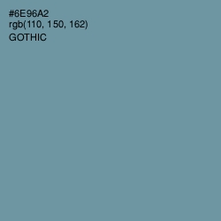 #6E96A2 - Gothic Color Image