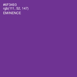 #6F3493 - Eminence Color Image