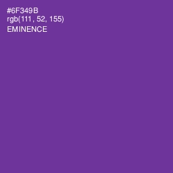 #6F349B - Eminence Color Image