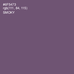 #6F5473 - Smoky Color Image