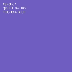 #6F5DC1 - Fuchsia Blue Color Image