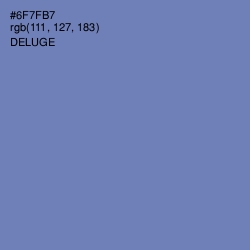 #6F7FB7 - Deluge Color Image