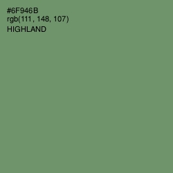#6F946B - Highland Color Image