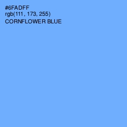 #6FADFF - Cornflower Blue Color Image