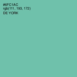 #6FC1AC - De York Color Image