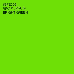 #6FE005 - Bright Green Color Image