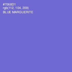 #7068D1 - Blue Marguerite Color Image