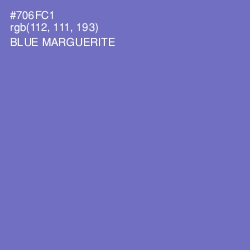 #706FC1 - Blue Marguerite Color Image