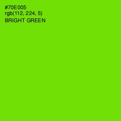 #70E005 - Bright Green Color Image