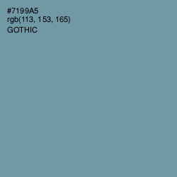 #7199A5 - Gothic Color Image