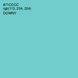 #71CCCC - Downy Color Image