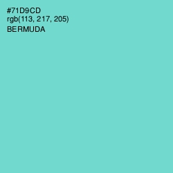 #71D9CD - Bermuda Color Image