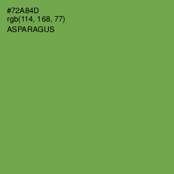 #72A84D - Asparagus Color Image