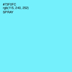 #73F0FC - Spray Color Image