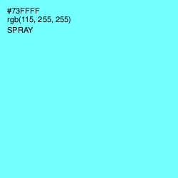 #73FFFF - Spray Color Image