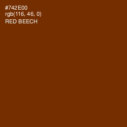 #742E00 - Red Beech Color Image
