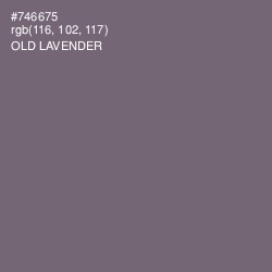 #746675 - Old Lavender Color Image