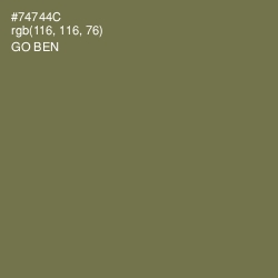 #74744C - Go Ben Color Image