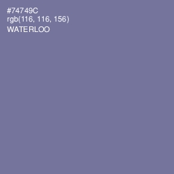 #74749C - Waterloo  Color Image