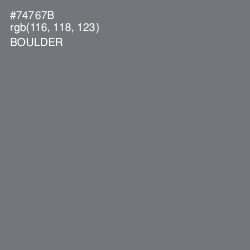 #74767B - Boulder Color Image