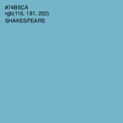 #74B5CA - Shakespeare Color Image