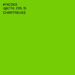 #74CD05 - Chartreuse Color Image