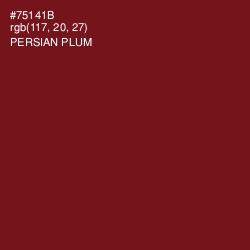 #75141B - Persian Plum Color Image