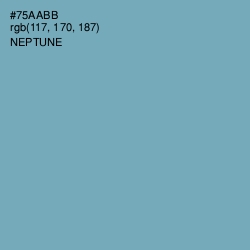 #75AABB - Neptune Color Image