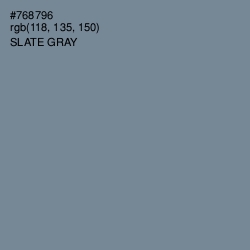 #768796 - Slate Gray Color Image