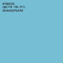 #76BED3 - Shakespeare Color Image