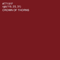 #77191F - Crown of Thorns Color Image