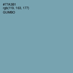 #77A3B1 - Gumbo Color Image
