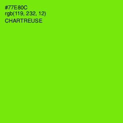 #77E80C - Chartreuse Color Image