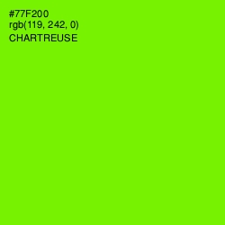 #77F200 - Chartreuse Color Image