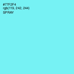 #77F2F4 - Spray Color Image