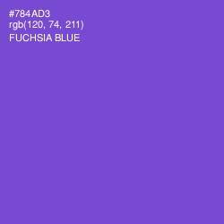 #784AD3 - Fuchsia Blue Color Image