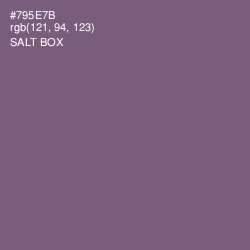 #795E7B - Salt Box Color Image