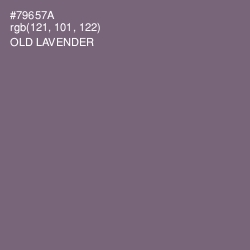 #79657A - Old Lavender Color Image