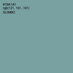 #79A1A1 - Gumbo Color Image