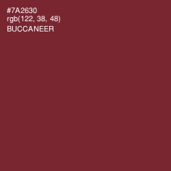 #7A2630 - Buccaneer Color Image
