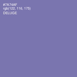#7A74AF - Deluge Color Image