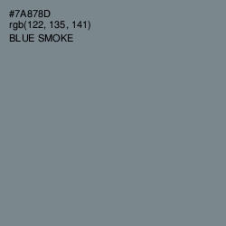#7A878D - Blue Smoke Color Image